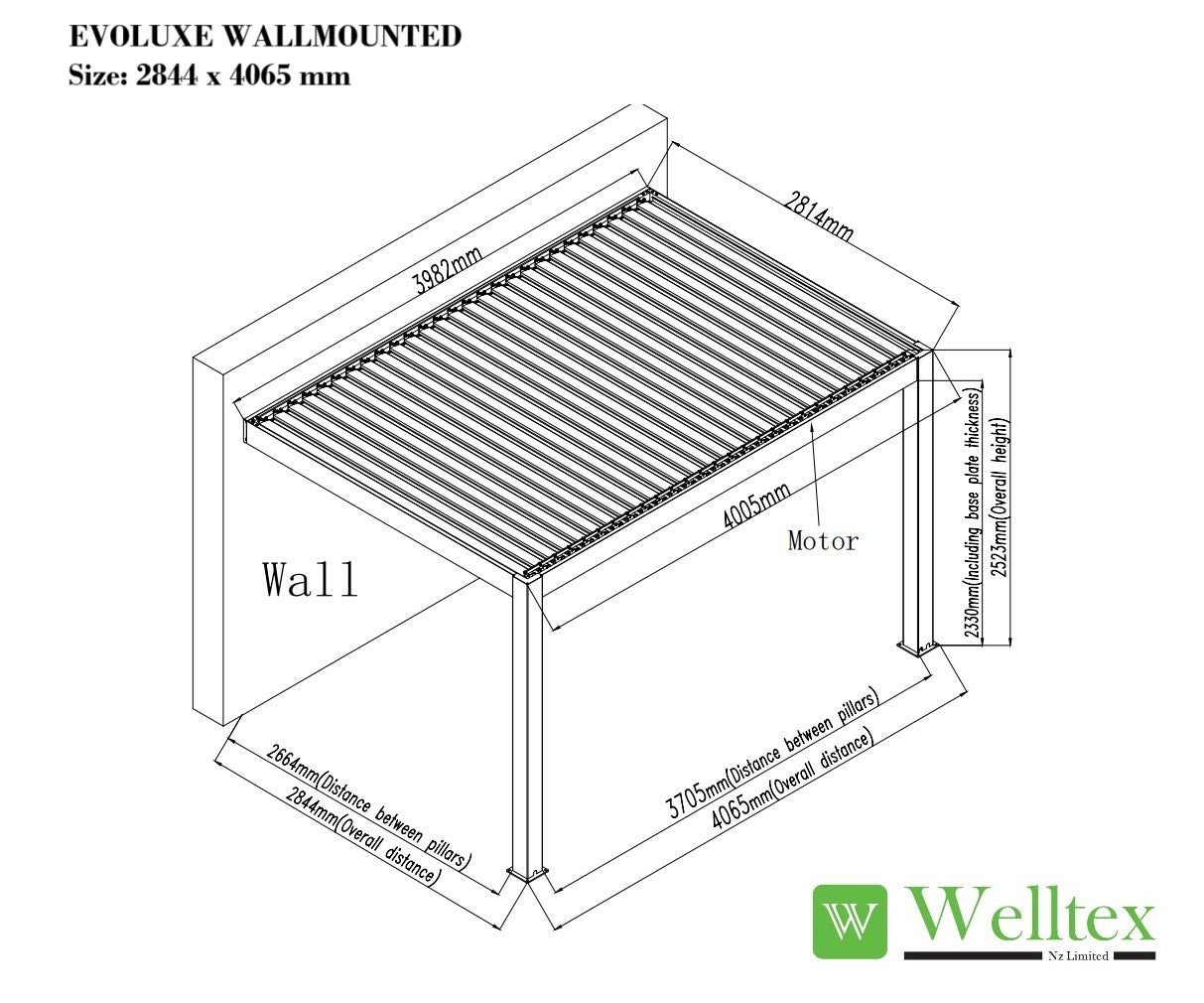 EvoLuxe Motorised Louvre Roof Pergola