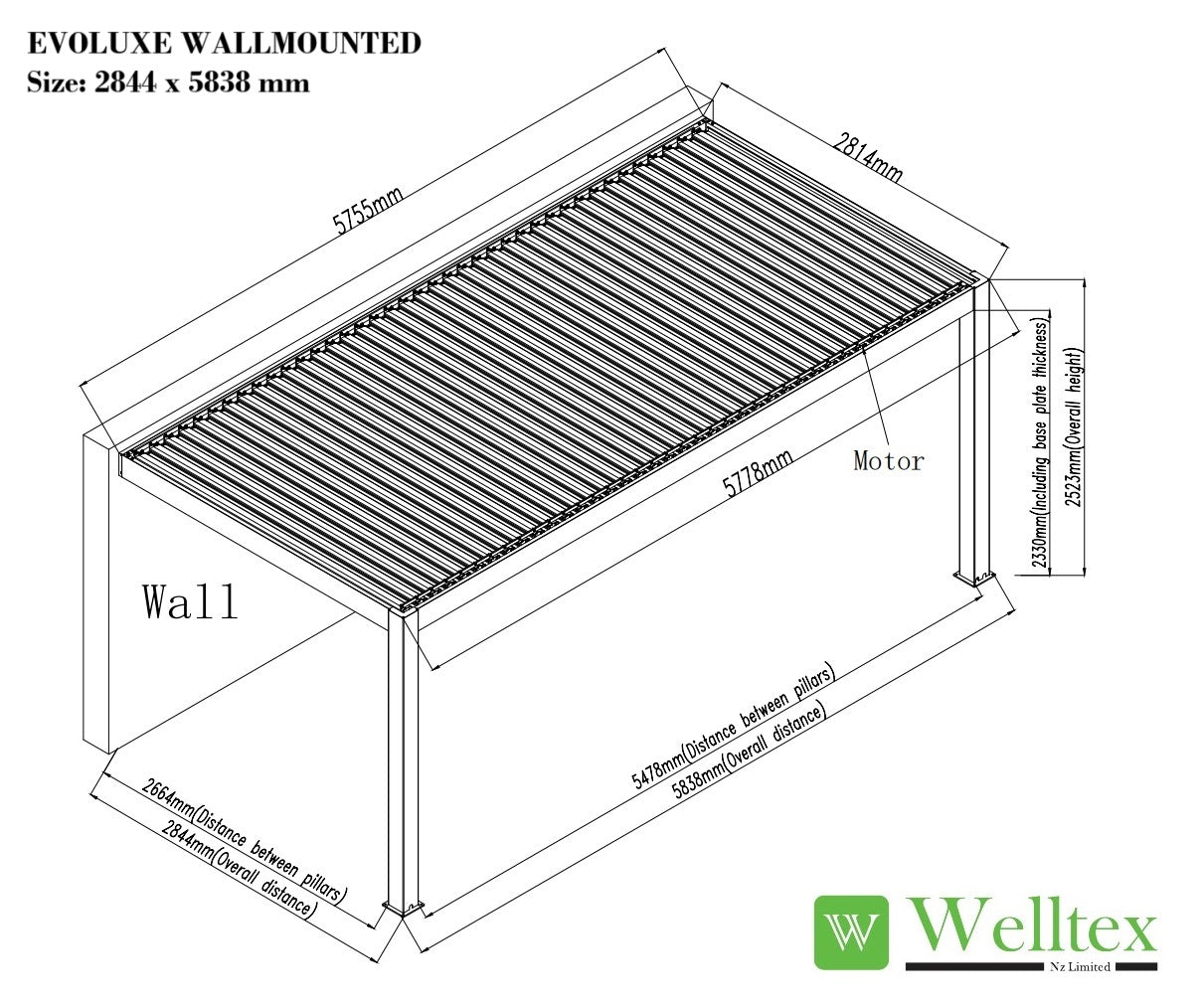 EvoLuxe Motorised Louvre Roof Pergola