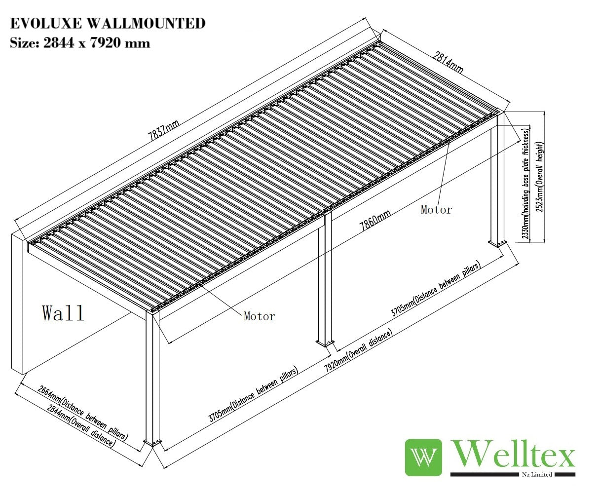 EvoLuxe Motorised Louvre Roof Pergola