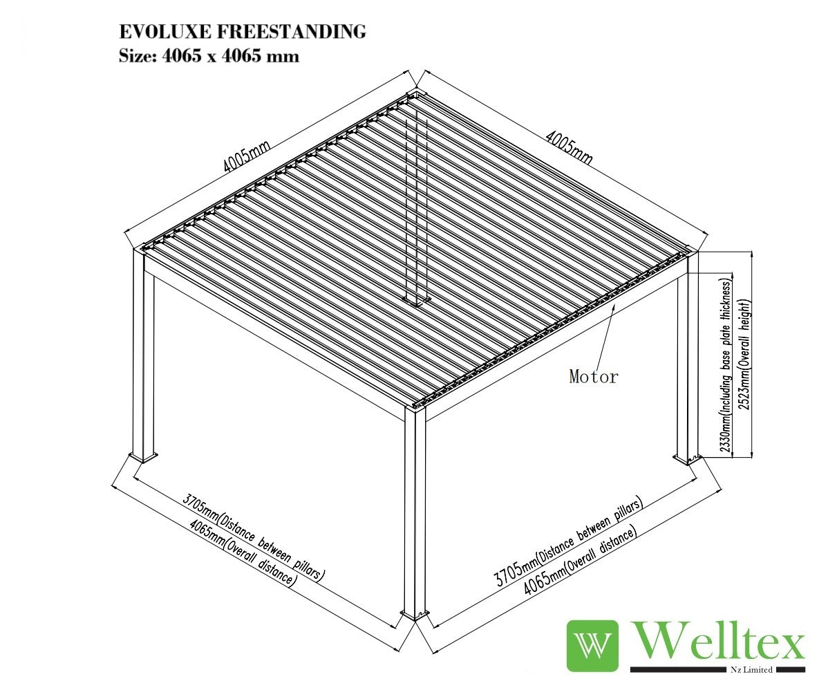 EvoLuxe Motorised Louvre Roof Pergola