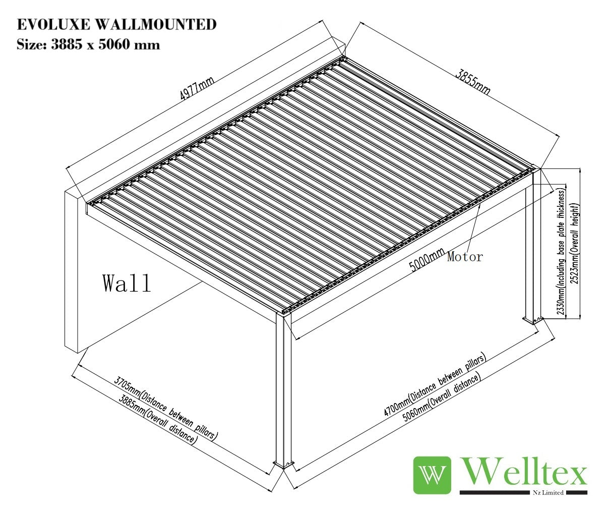 EvoLuxe Motorised Louvre Roof Pergola