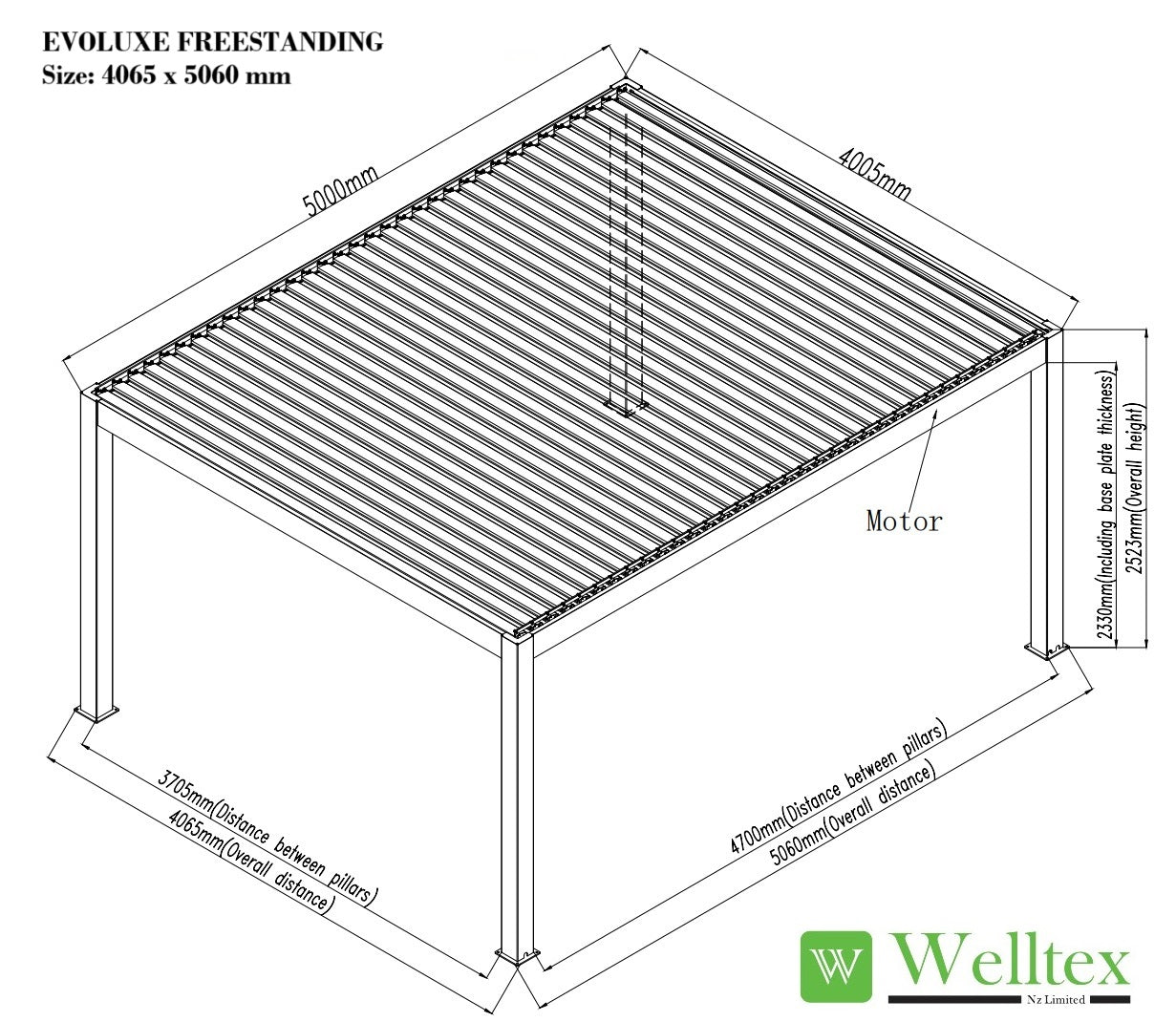 EvoLuxe Motorised Louvre Roof Pergola