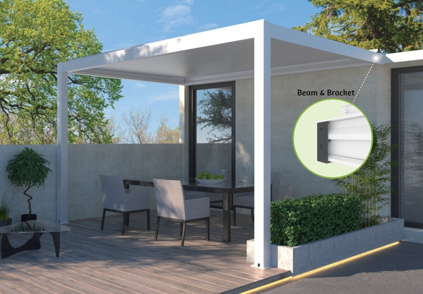 EvoLuxe Motorised Louvre Roof Pergola