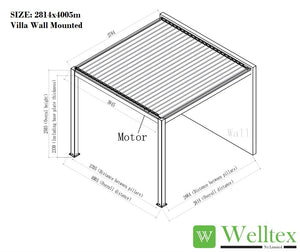 Villa Motorised Louvre Roof Pergola