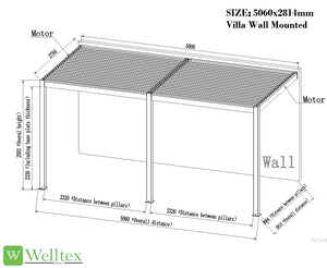 Villa Motorised Louvre Roof Pergola