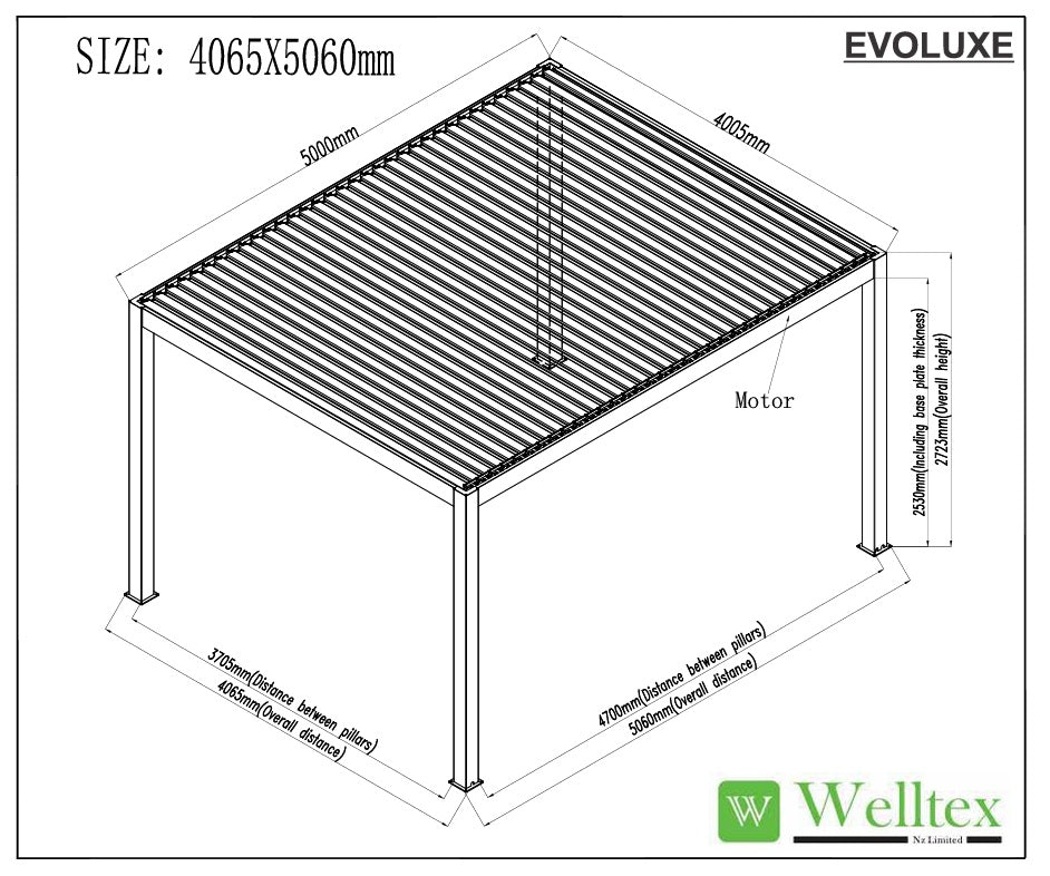 EvoLuxe Motorised Louvre Roof Pergola