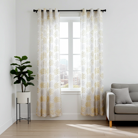 Floral Eyelet Curtain