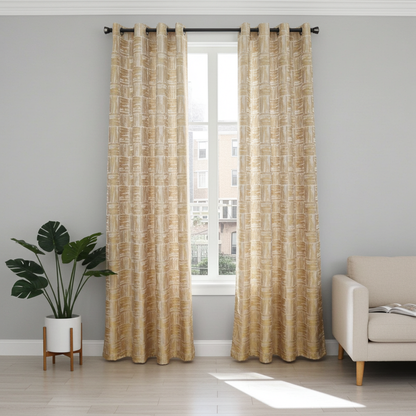 Kesington Gold Eyelet Curtain