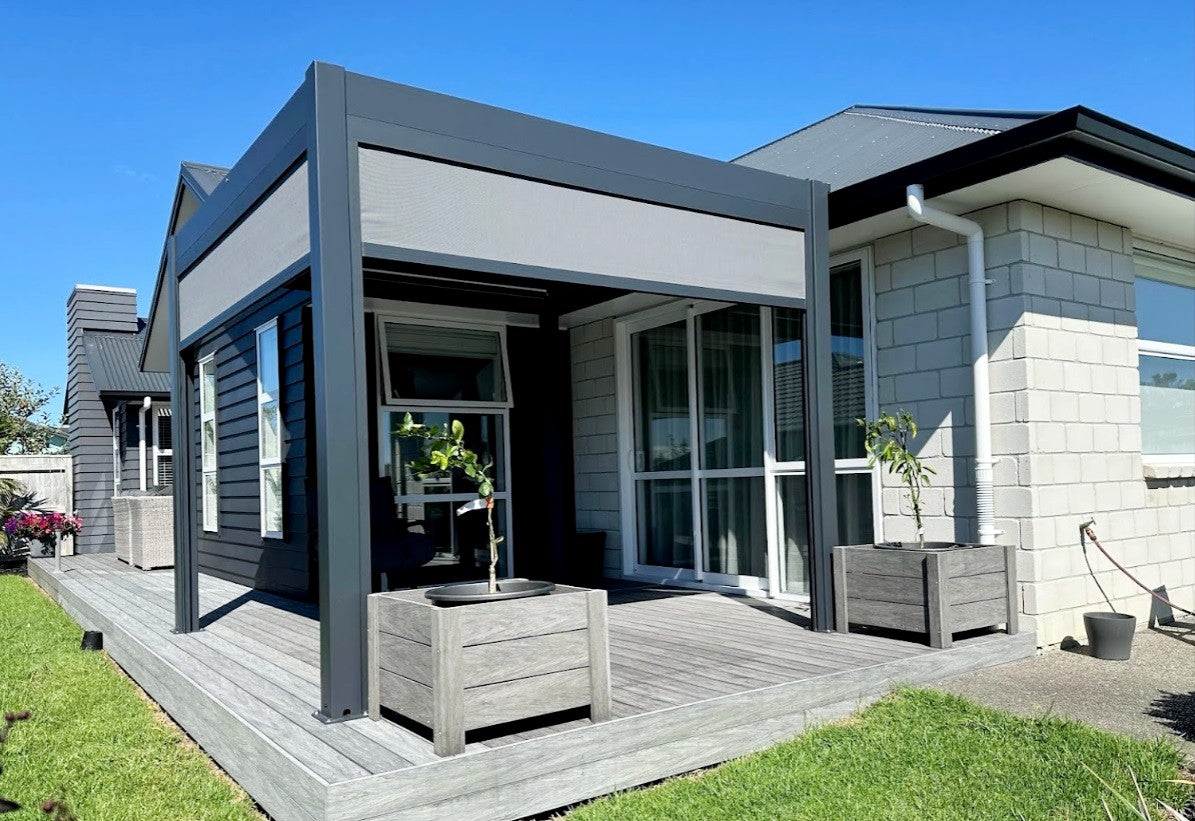 Villa Motorised Louvre Roof Pergola