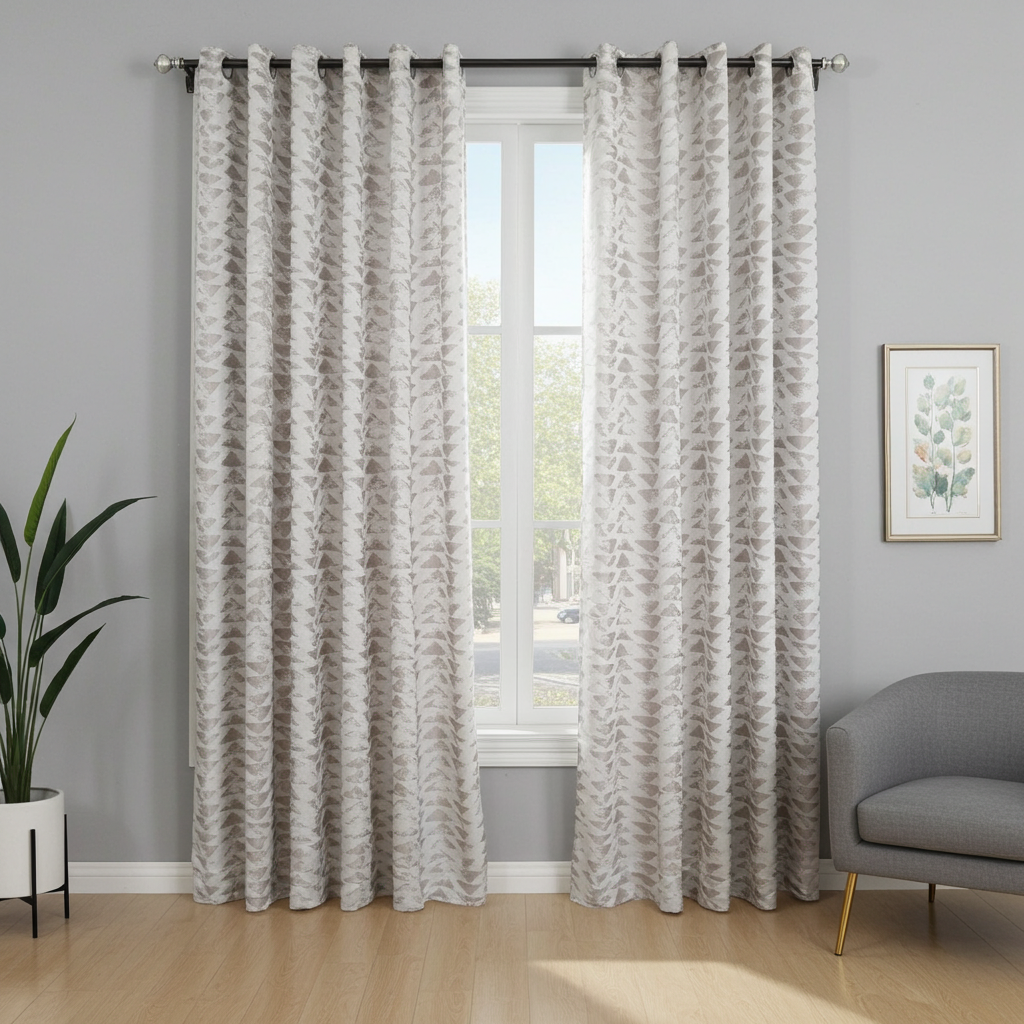 Pyramids Eyelet Curtain