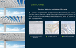 aluminium louvre roof, electric louvre pergola